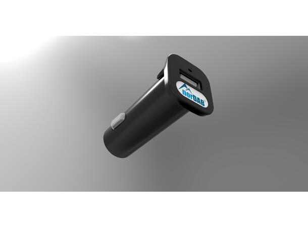 norDAB USB-lader Sigarettenner-plugg til USB-plugg